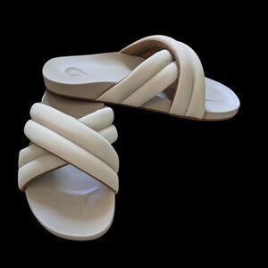 OLUKAI Hila Women's Beach Sandal, Water-Friendly Flip-Flop Slides, All-Day Wear